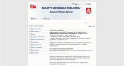 Desktop Screenshot of muzeum.bip.e-ratusz.pl